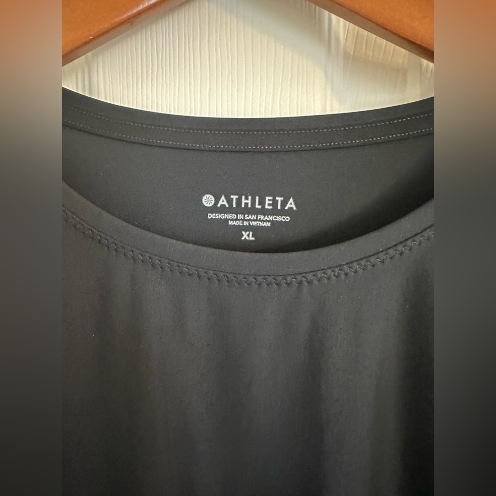 NWT Athleta Pacifica II Black UPF Sun Swim Top XL - Picture 2 of 7